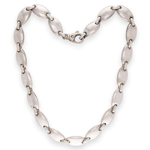 TIFFANY & CO. Estate Italian "Pebble" Link Necklace