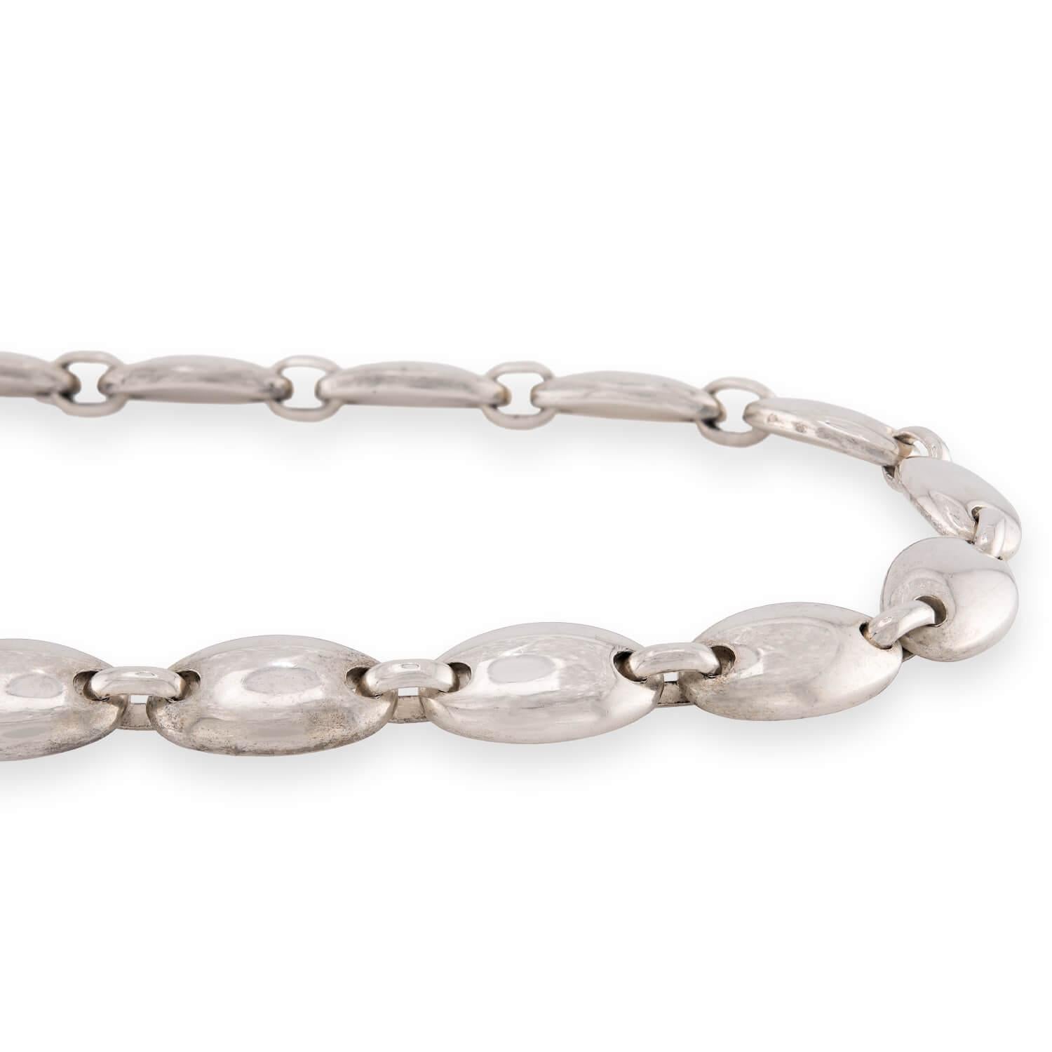 TIFFANY & CO. Estate Italian "Pebble" Link Necklace