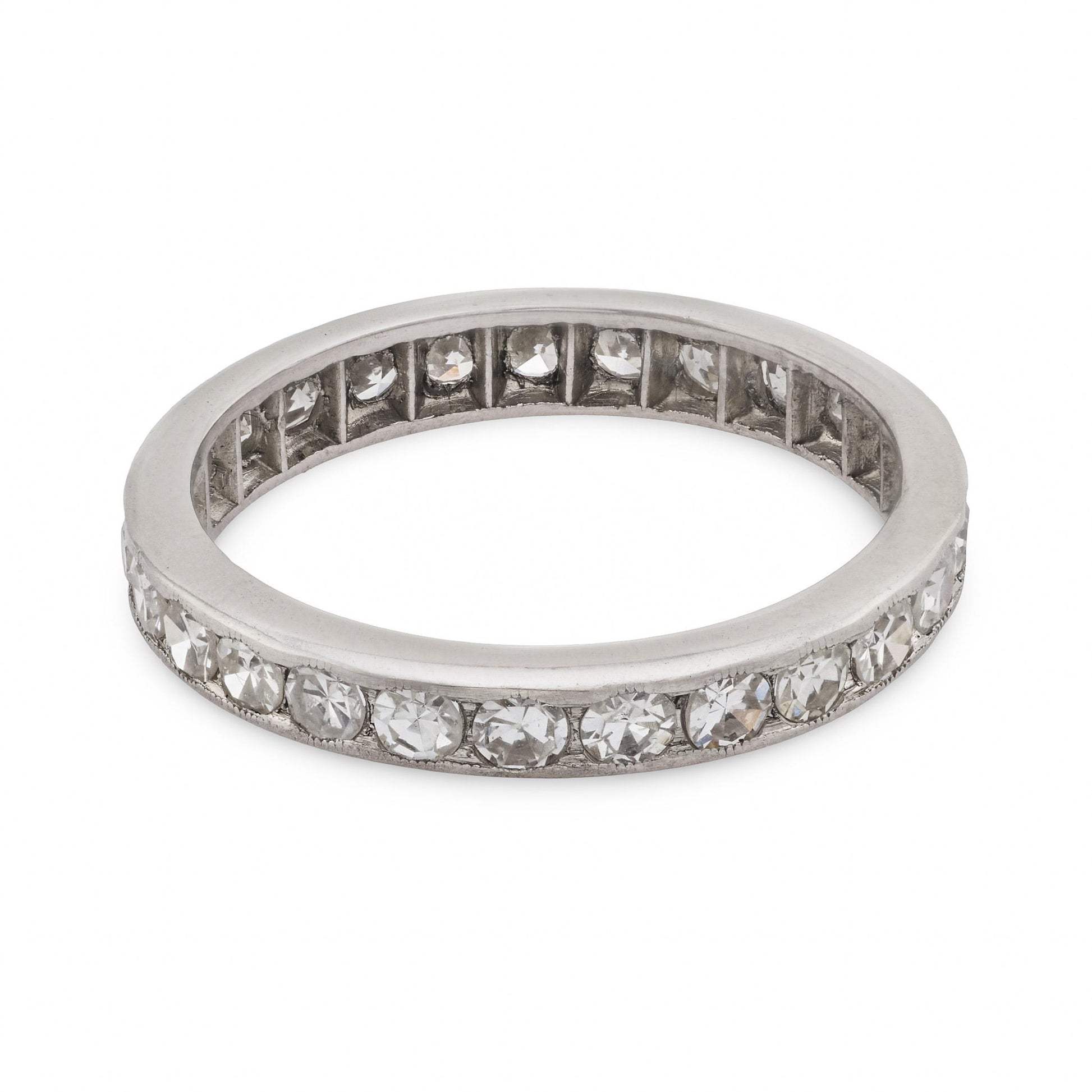 Edwardian Platinum Diamond Eternity Band