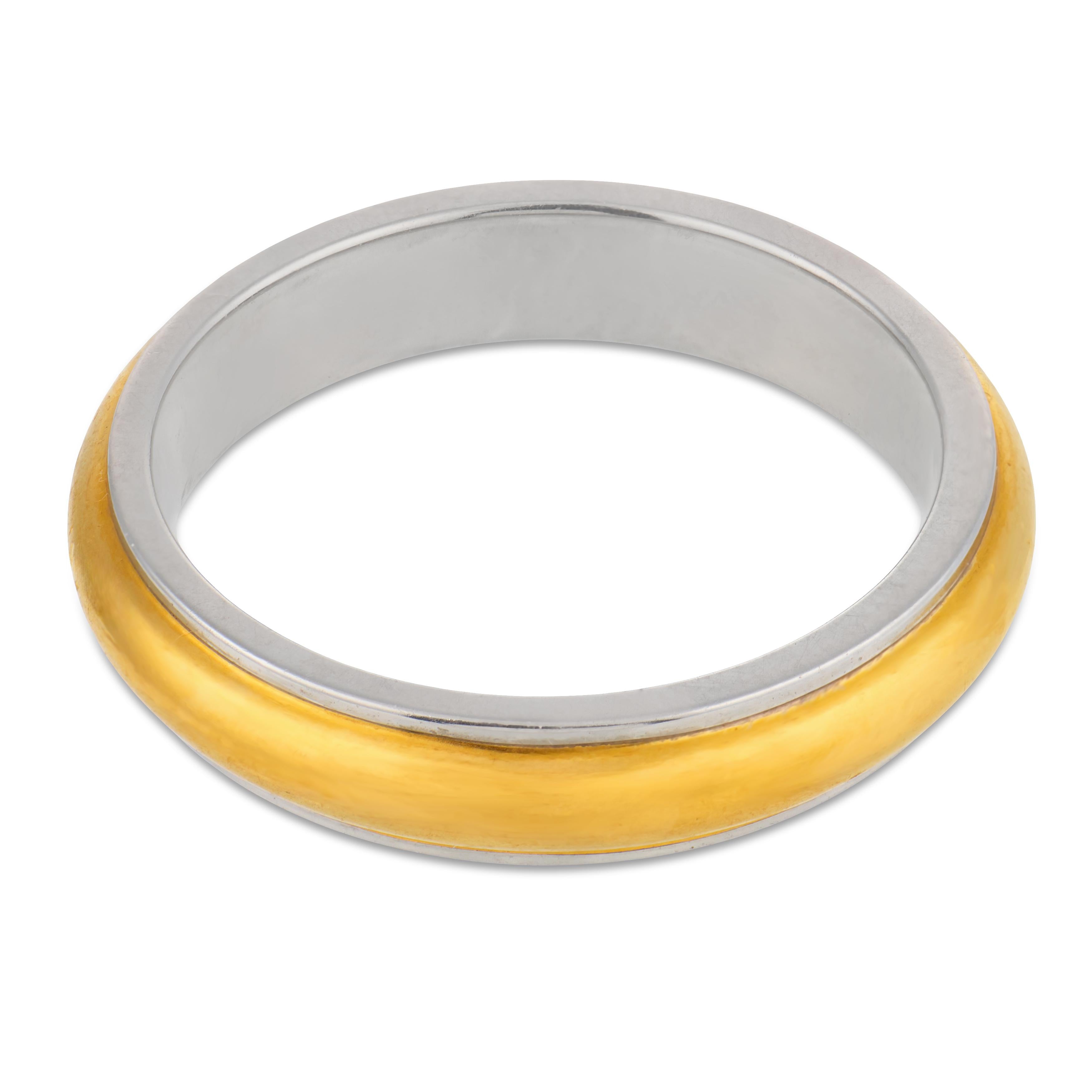 TIFFANY & CO. Estate 24k/Platinum Wedding Band