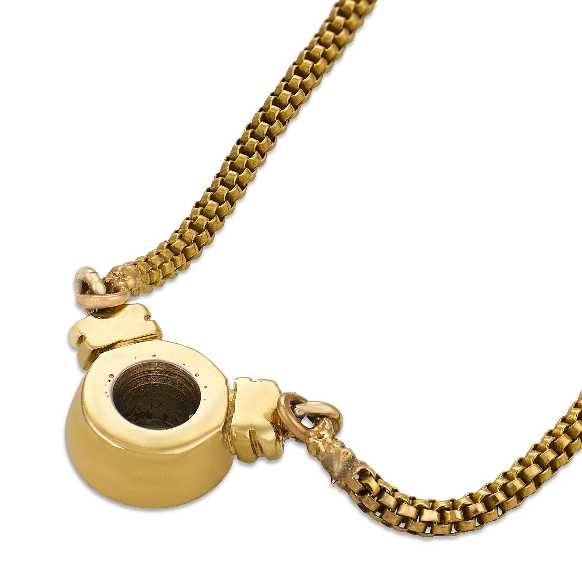 Estate 18k Diamond Pendant Necklace