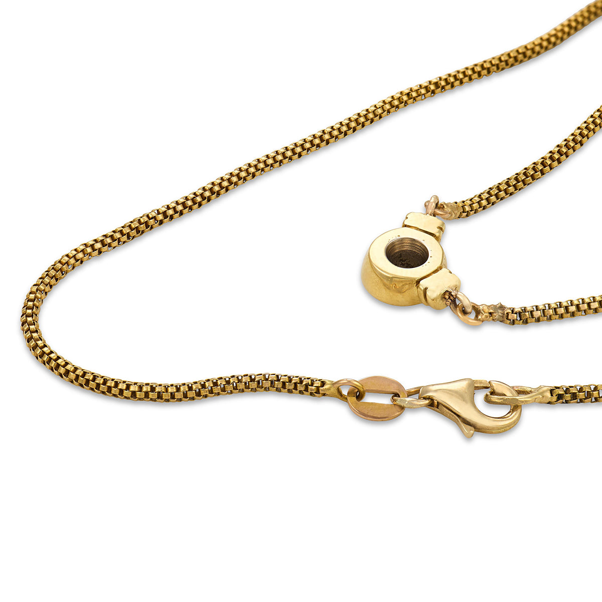Estate 18k Diamond Pendant Necklace