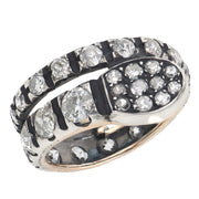 Victoria 14k/Sterling Silver Diamond Snake Ring