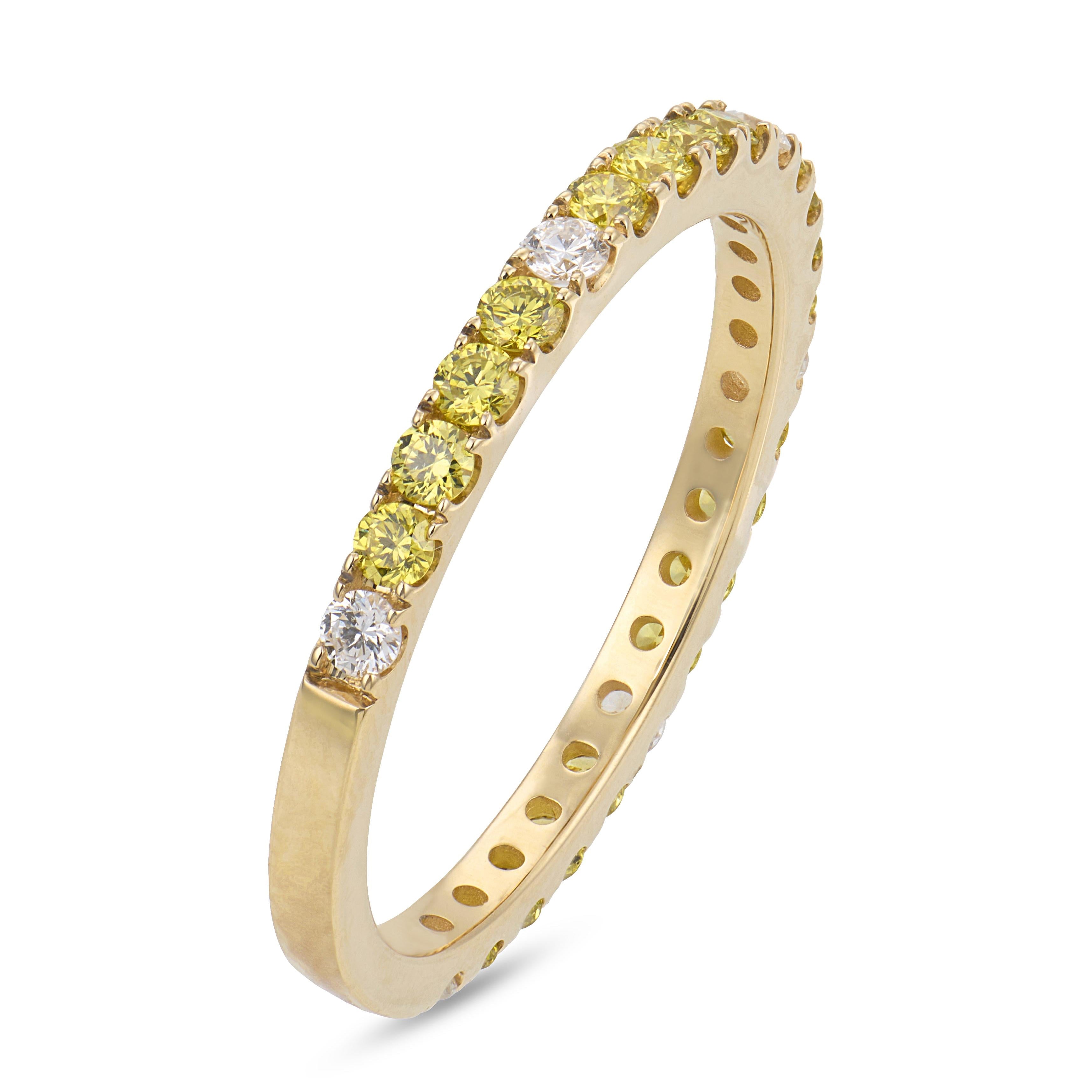 Estate 14k Diamond Half Band