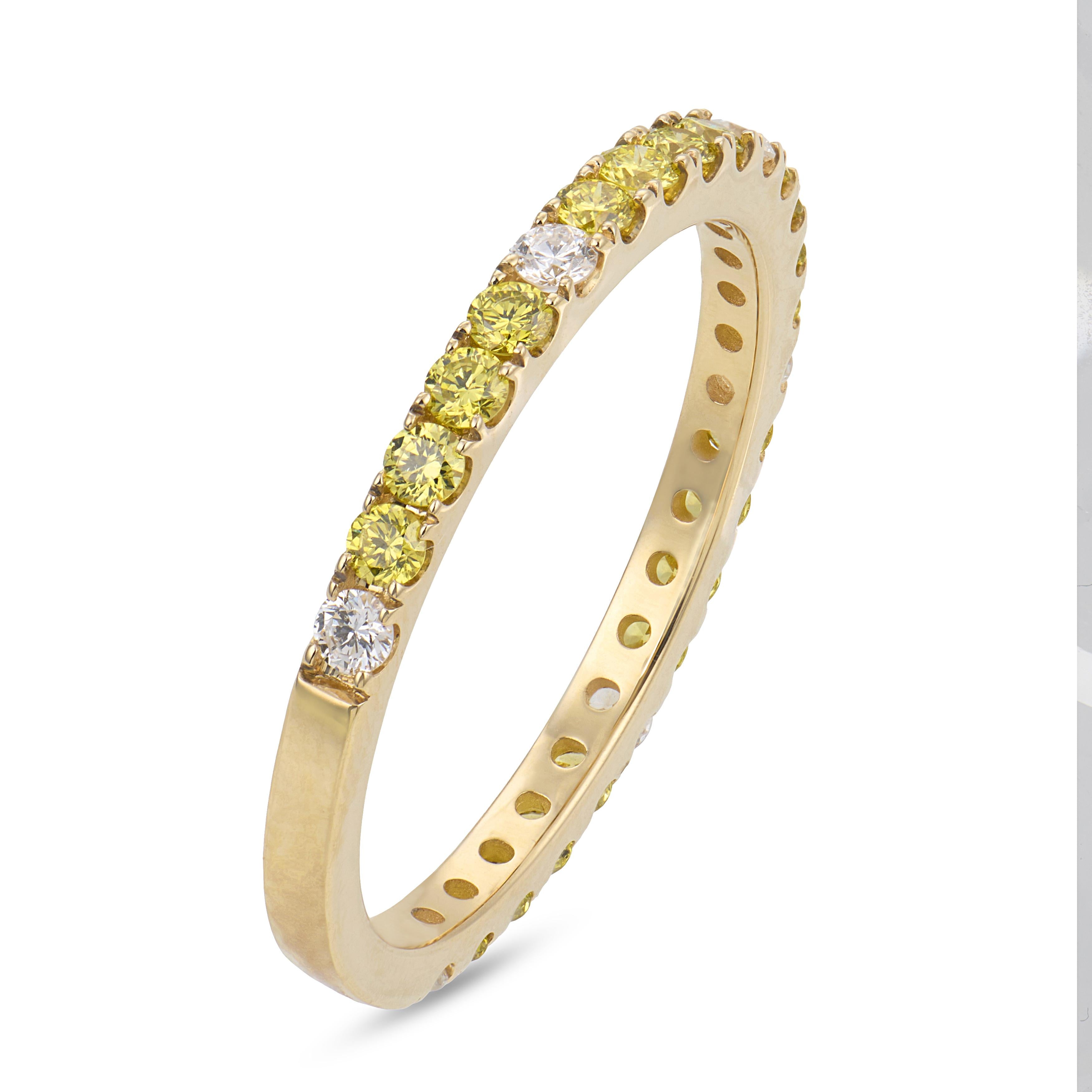 Estate 14k Diamond Half Band