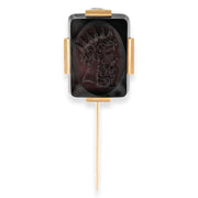 Victorian 14k Onyx Intaglio Stick Pin