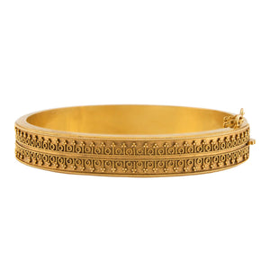 Victorian 15k Etruscan Bangle