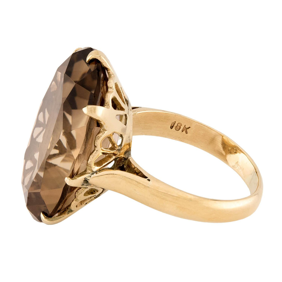 Art Deco 18k Topaz Ring