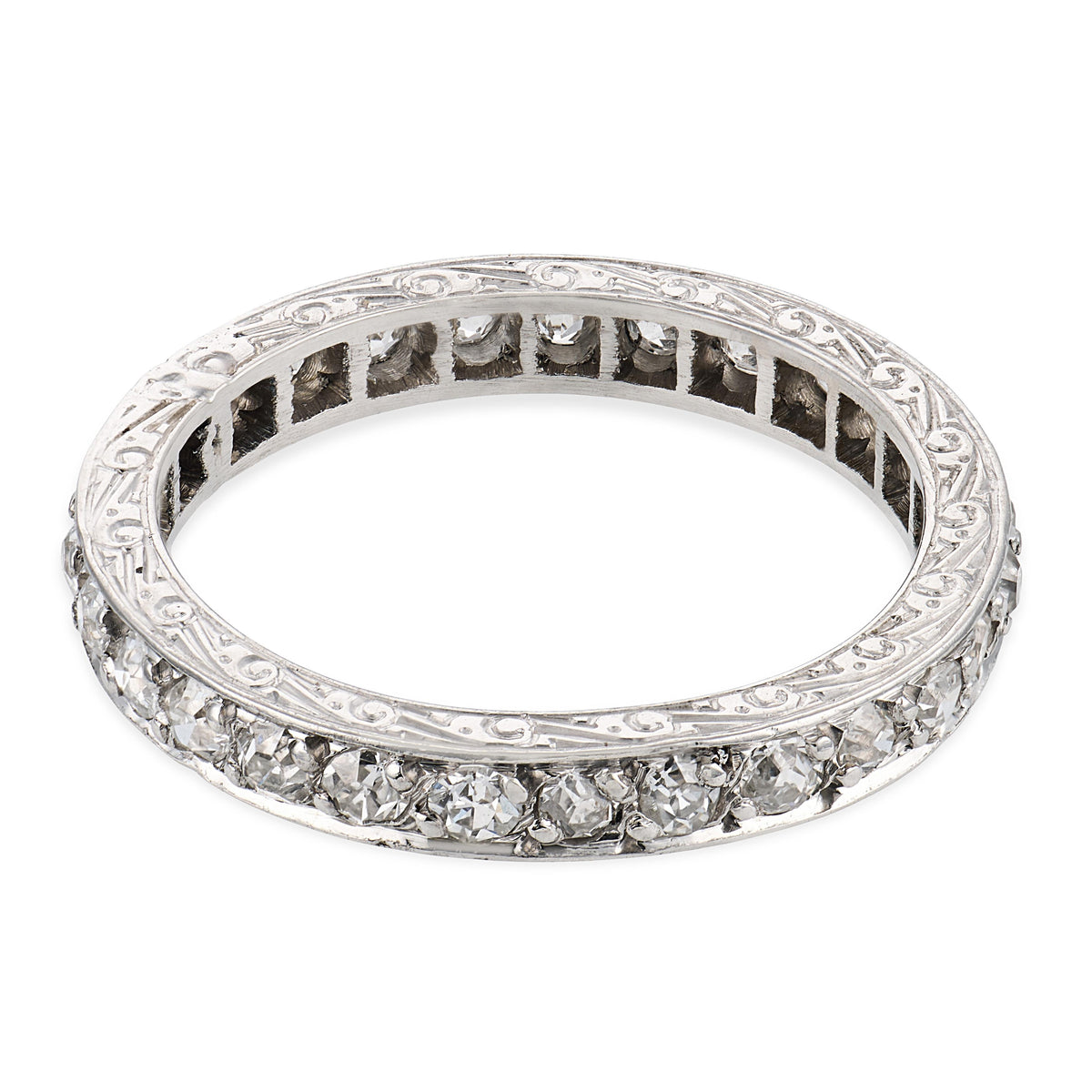 Edwardian Platinum Diamond Eternity Band