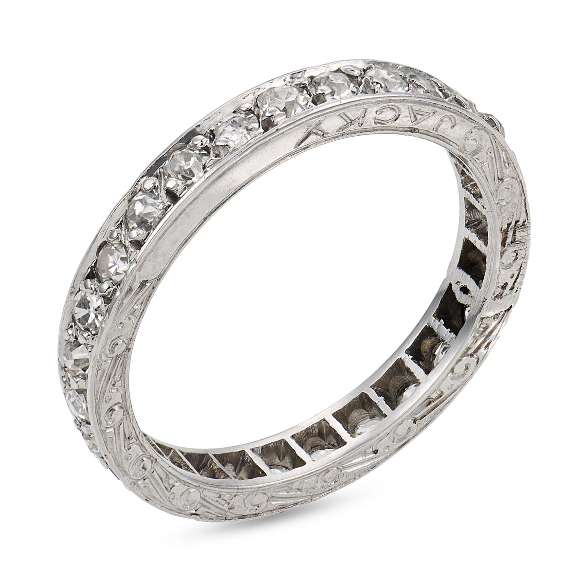 Edwardian Platinum Diamond Eternity Band