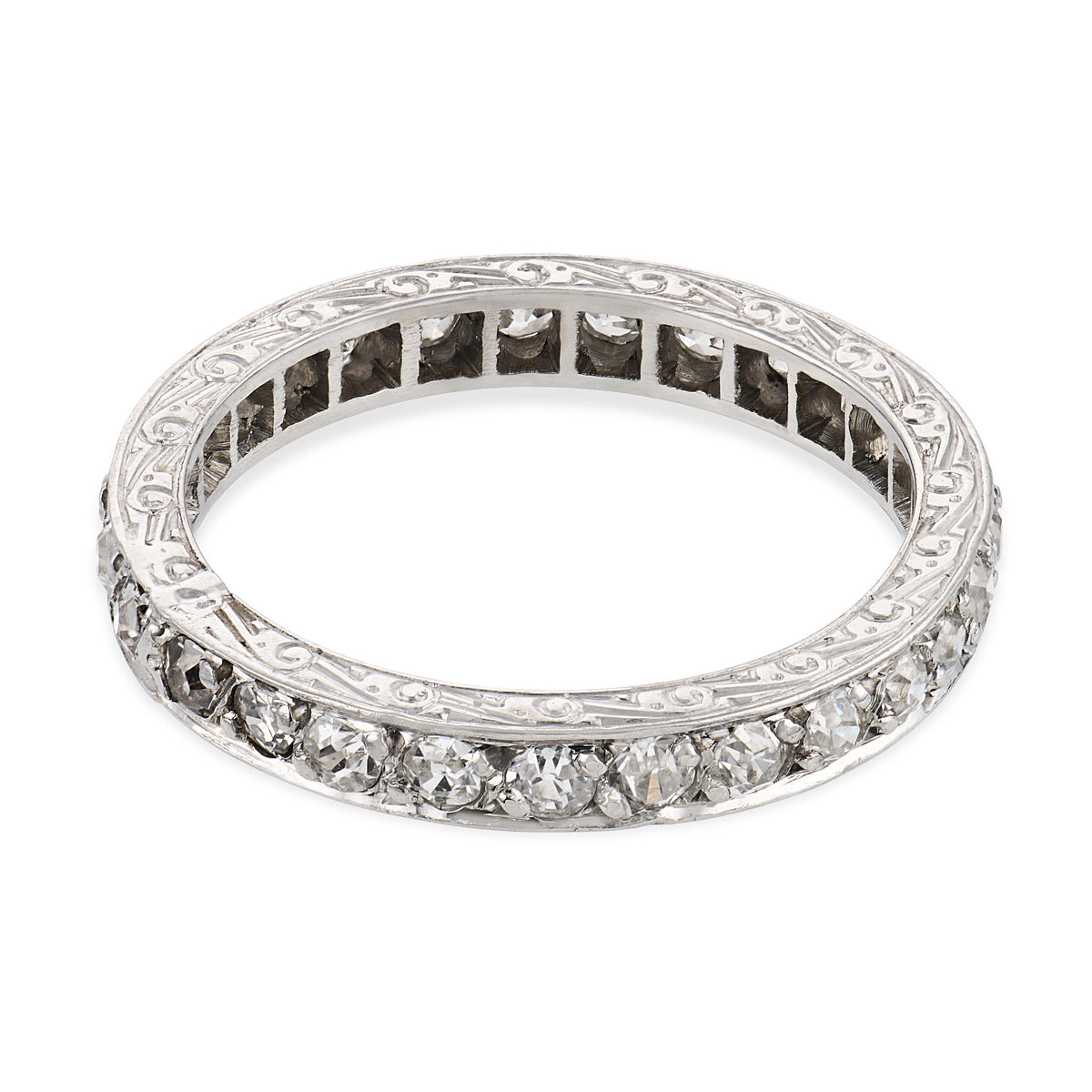Edwardian Platinum Diamond Eternity Band