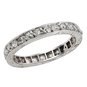 Edwardian Platinum Diamond Eternity Band