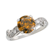 Art Deco Platinum Diamond Engagement Ring 1.36ct