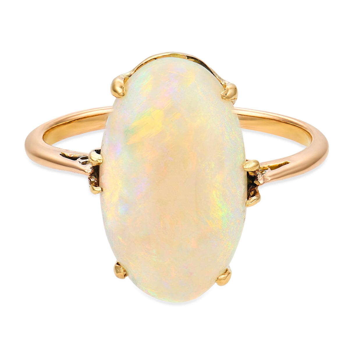 Art Nouveau 18k Opal Ring