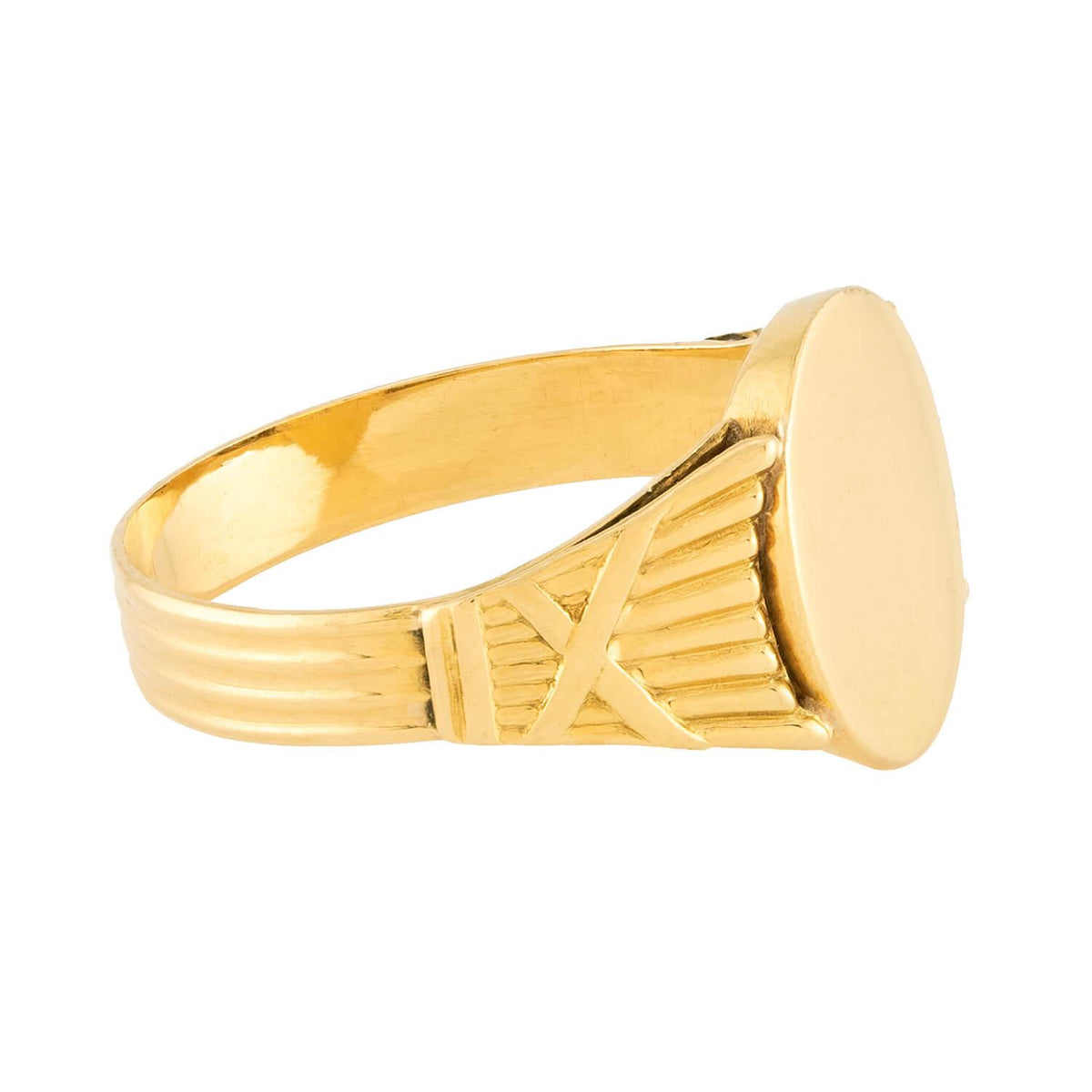 Edwardian French 18k Signet Ring