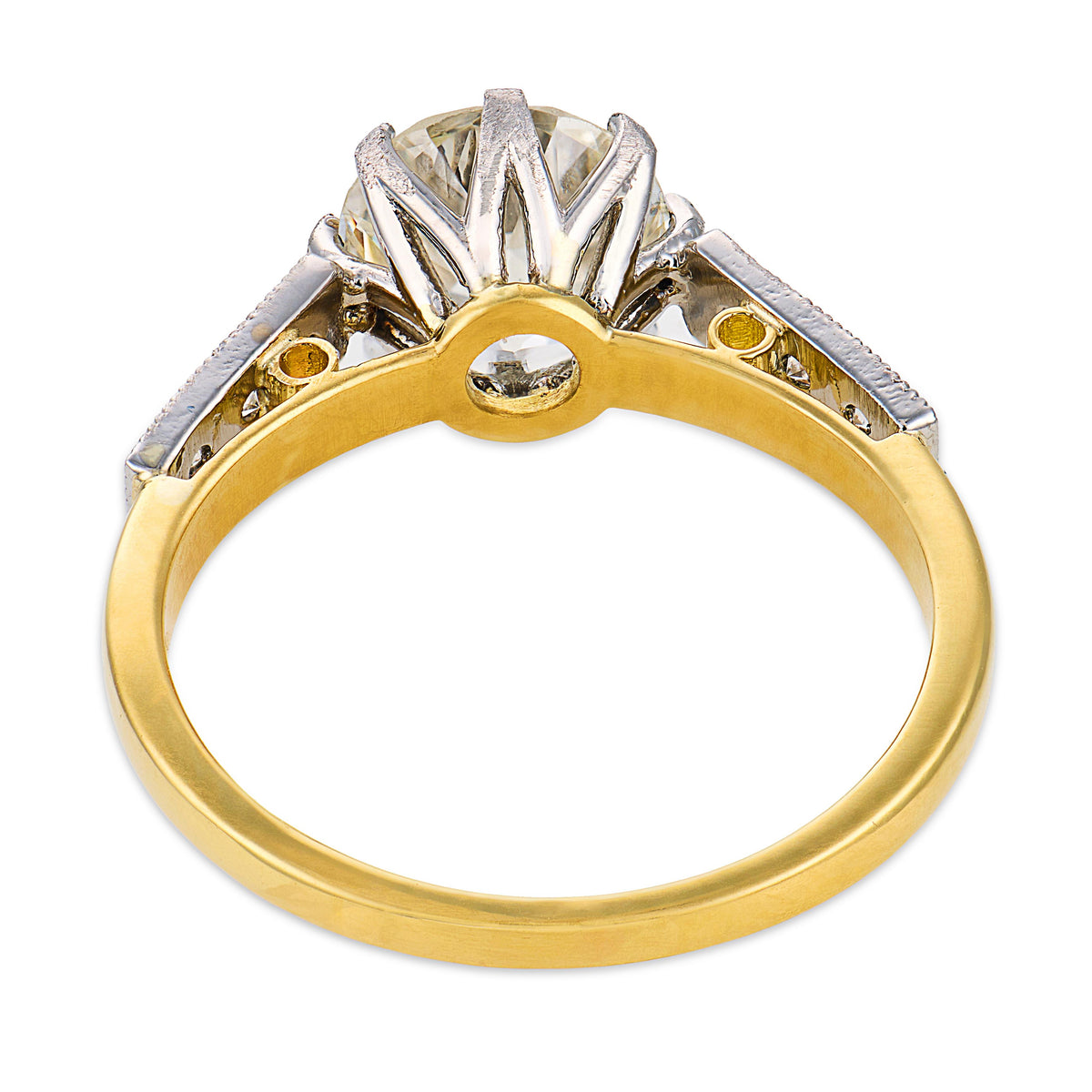 Estate 14k/Platinum GIA Diamond Engagement Ring 1.98ct