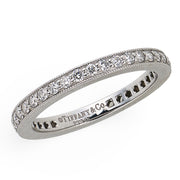 TIFFANY & CO. Estate Platinum Diamond Eternity Band