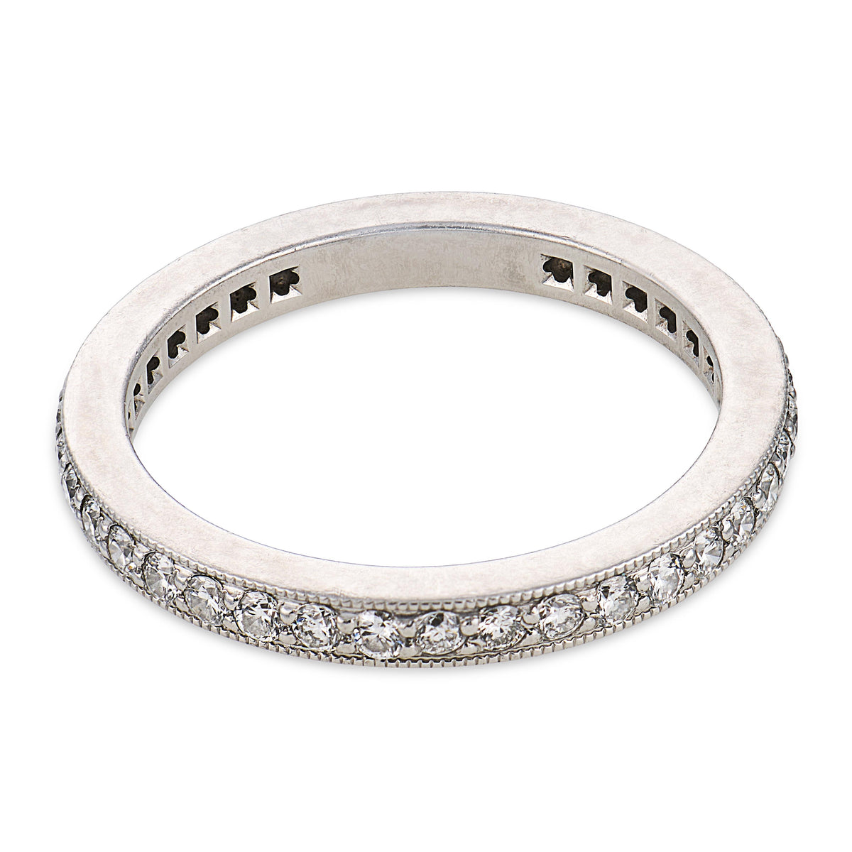 TIFFANY & CO. Estate Platinum Diamond Eternity Band