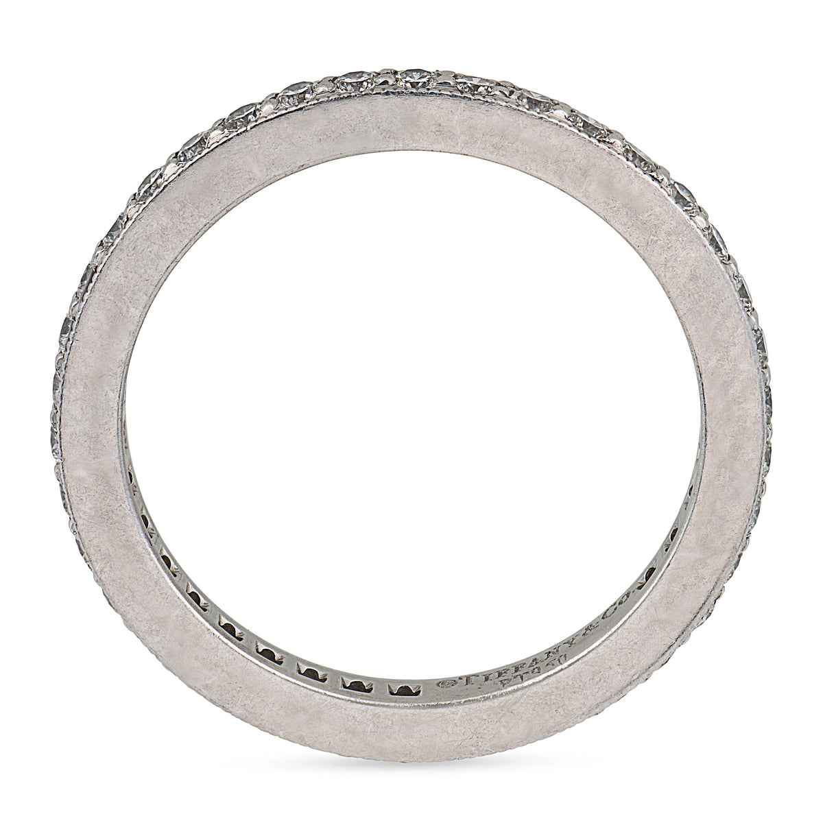 TIFFANY & CO. Estate Platinum Diamond Eternity Band