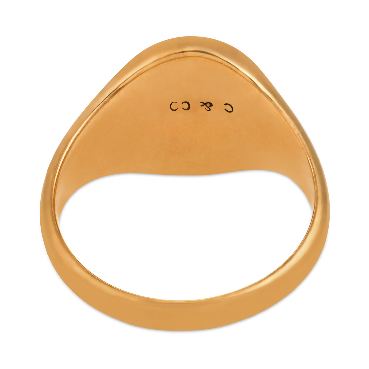 Victorian 14k Crest Signet Ring