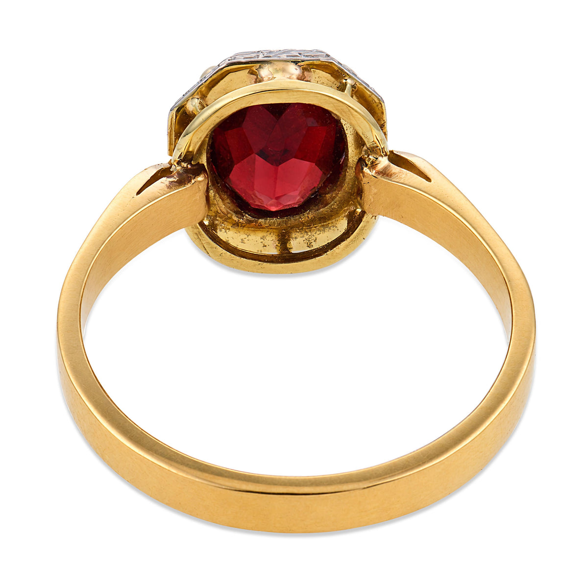 Edwardian 14k/Platinum Tourmaline Ring