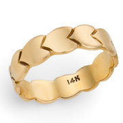 Vintage 14k Heart-Motif Band