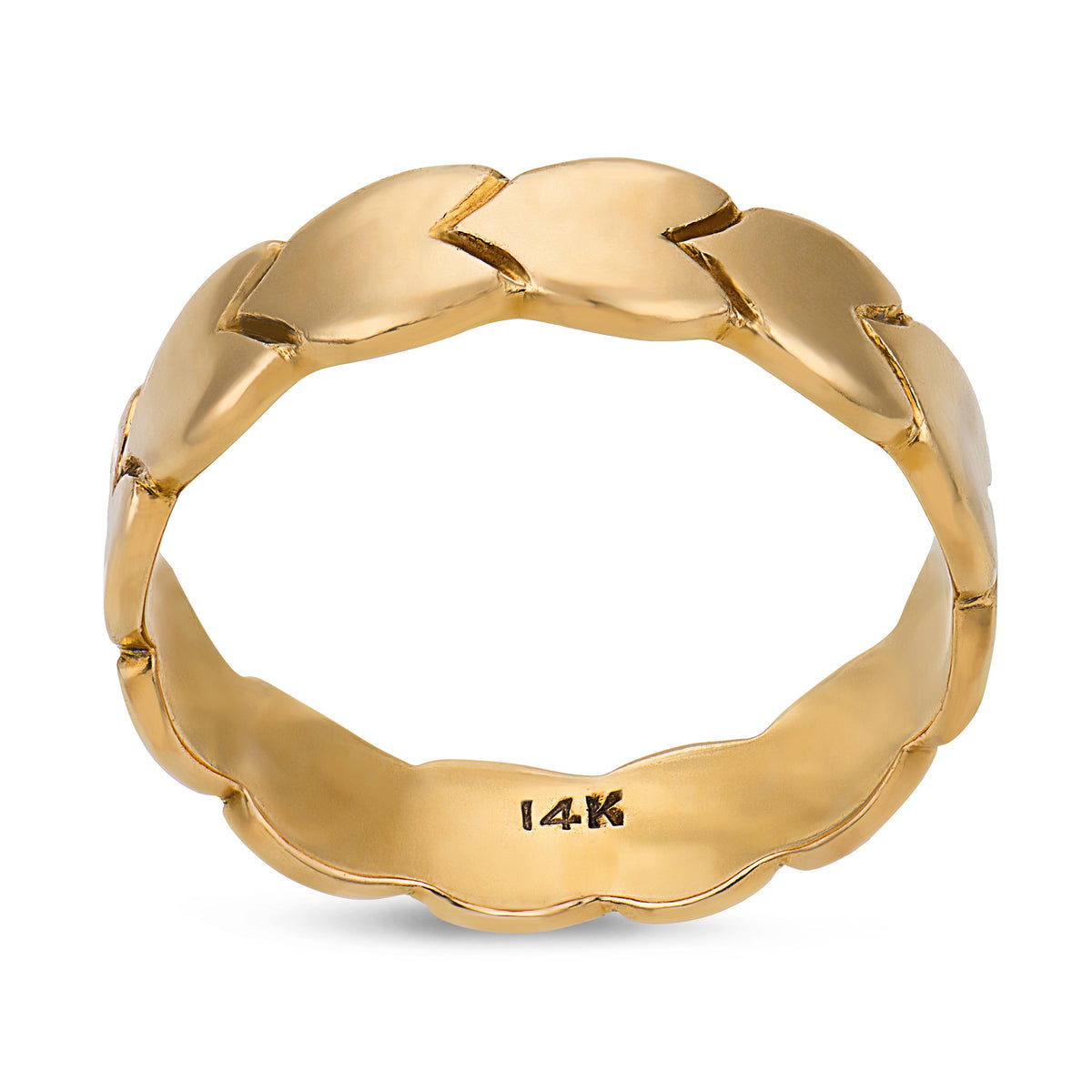 Vintage 14k Heart-Motif Band