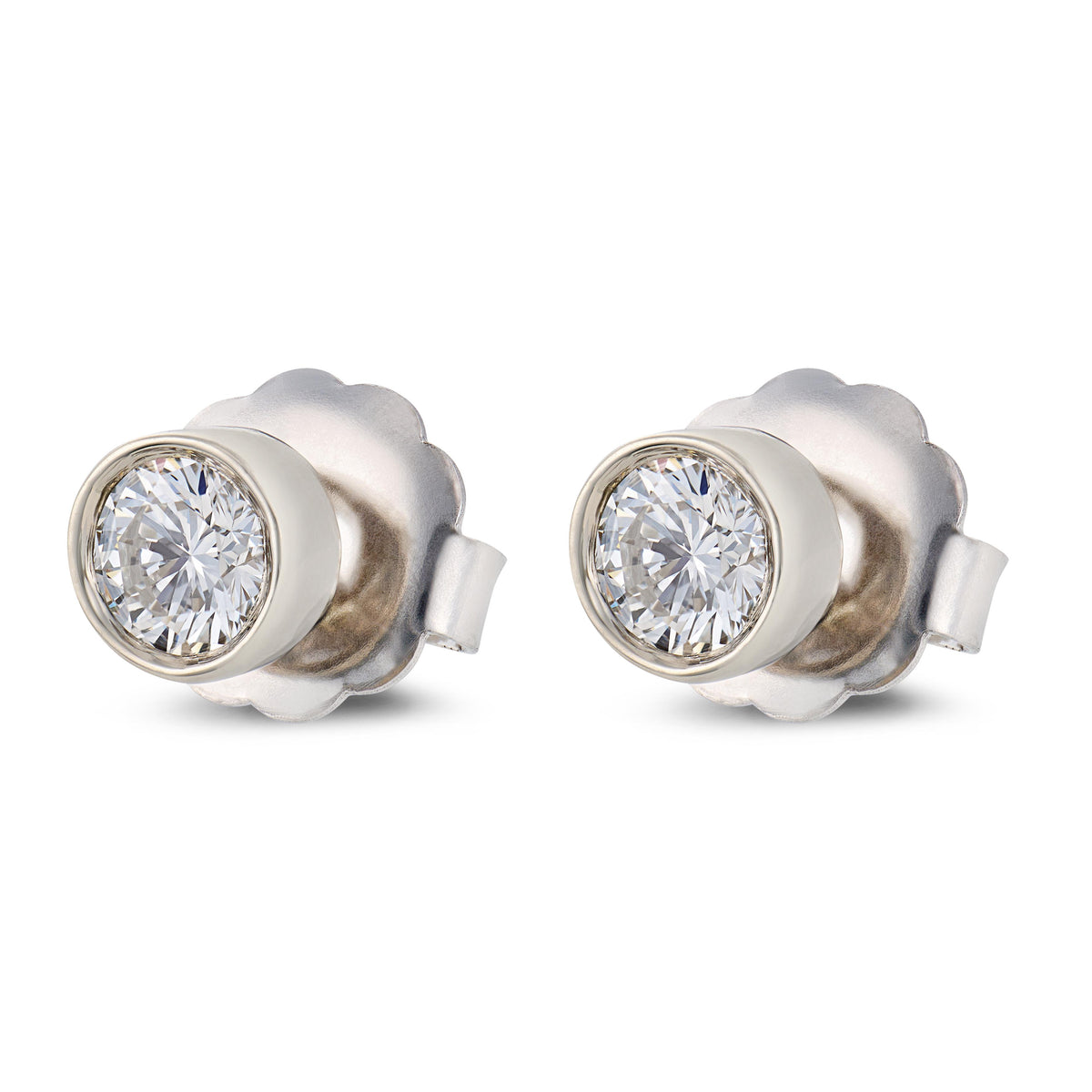 Vintage 14k Diamond Stud Earrings