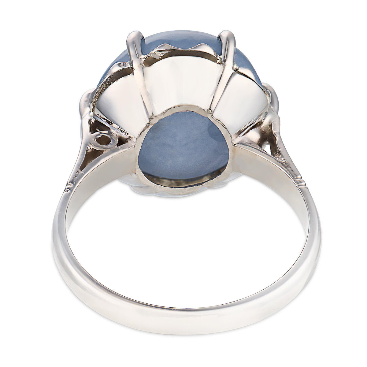 Art Deco Platinum Star Sapphire Ring