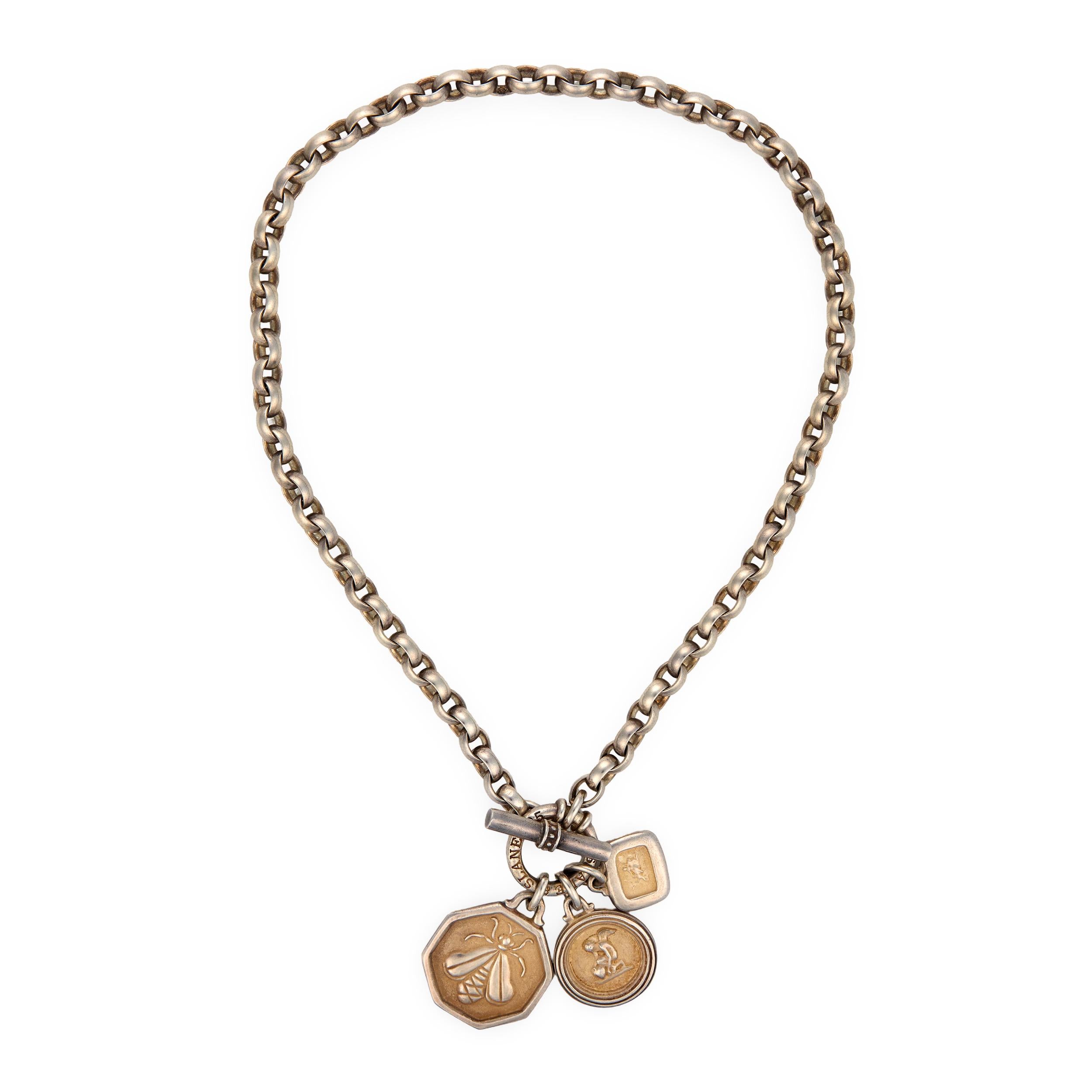 SLANE & SLANE Estate Sterling Silver Pendant Necklace