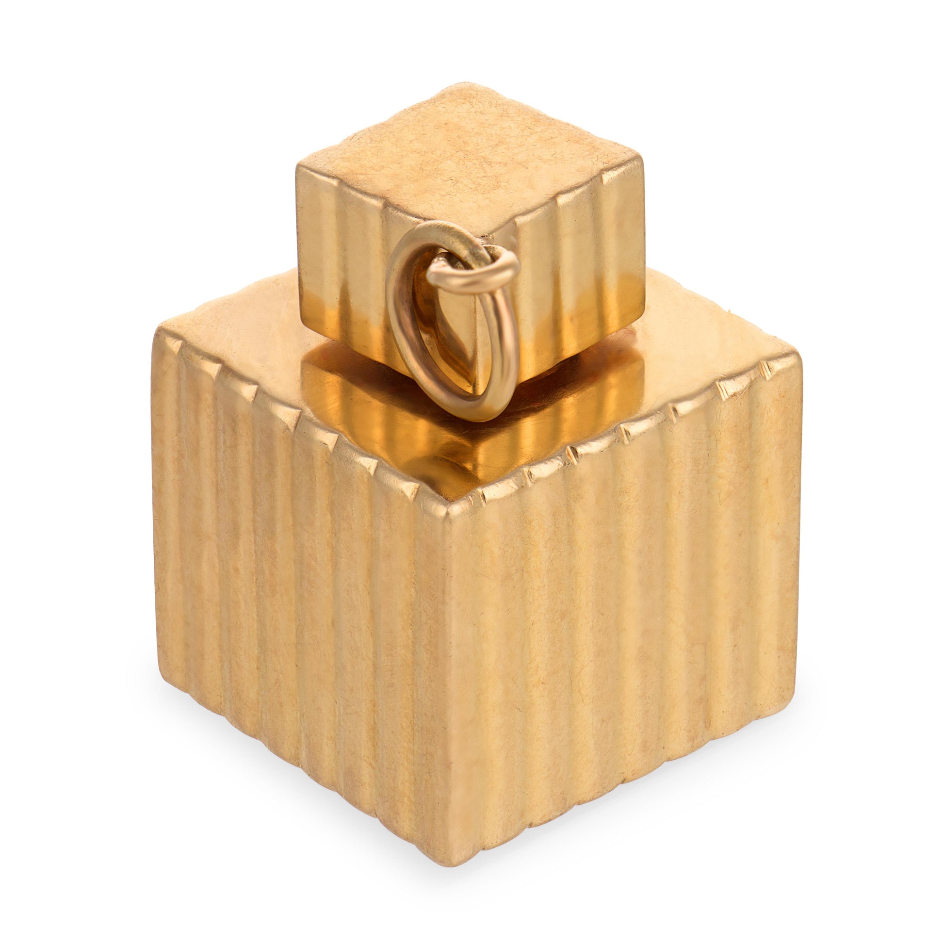 TIFFANY & CO. Retro 14k Perfume Bottle Pendant