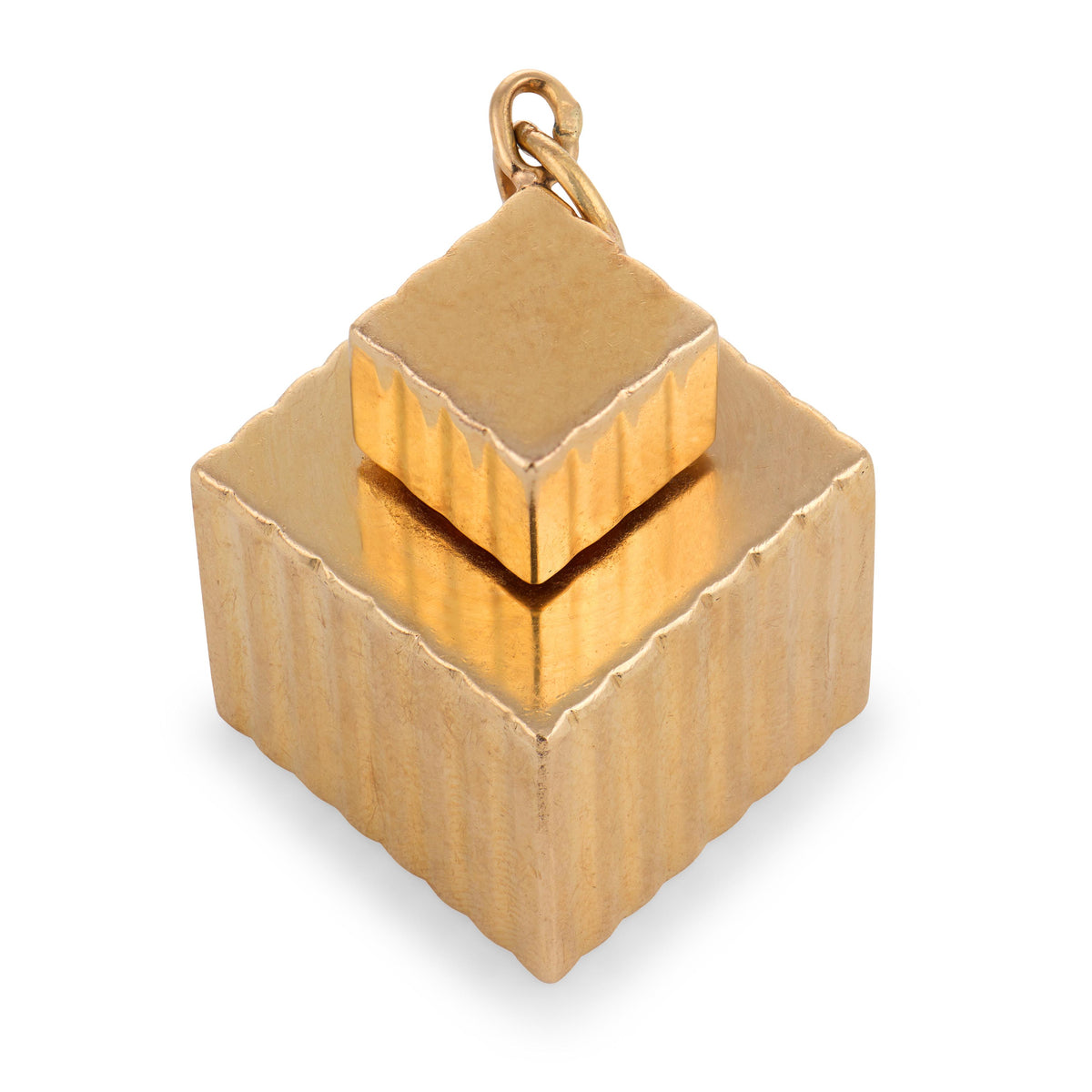 TIFFANY & CO. Retro 14k Perfume Bottle Pendant
