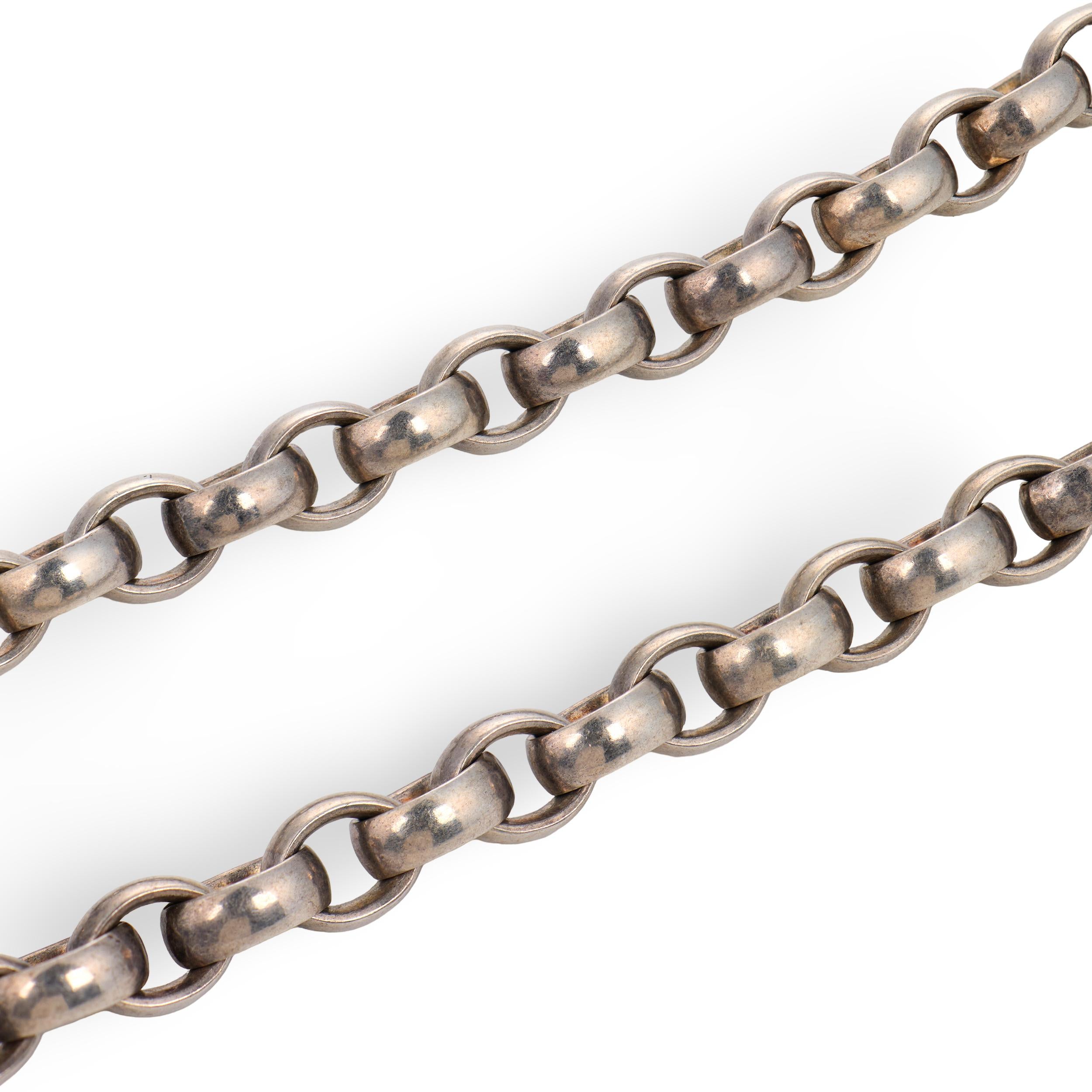 SLANE & SLANE Estate Sterling Silver Pendant Necklace