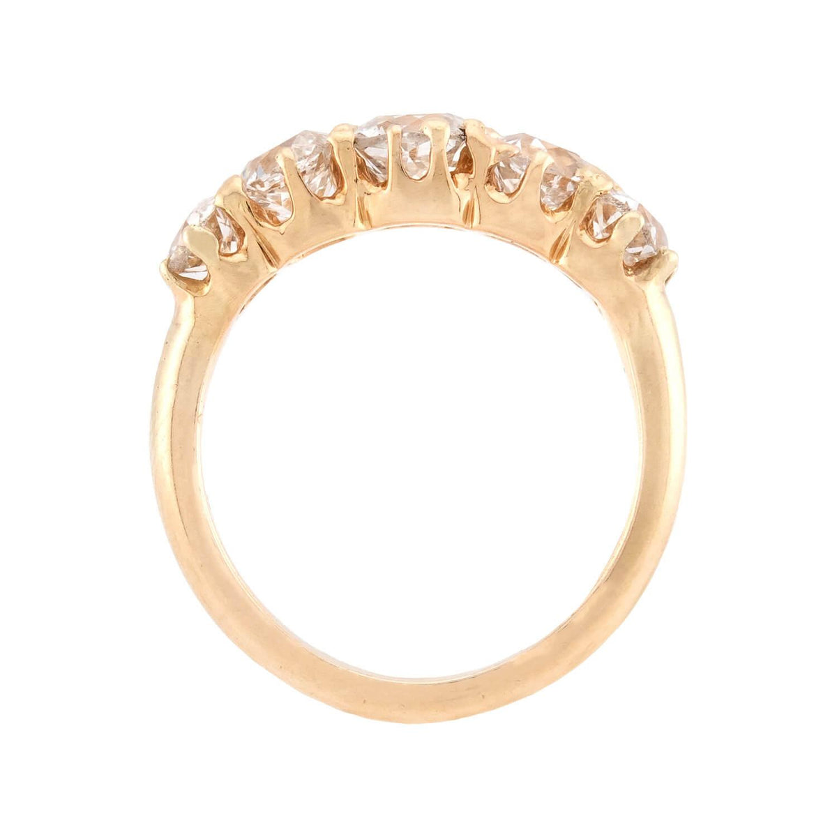 Victorian 14k Diamond 5 Stone Engagement Ring