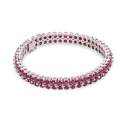 Estate 18k Ruby & Diamond Bracelet