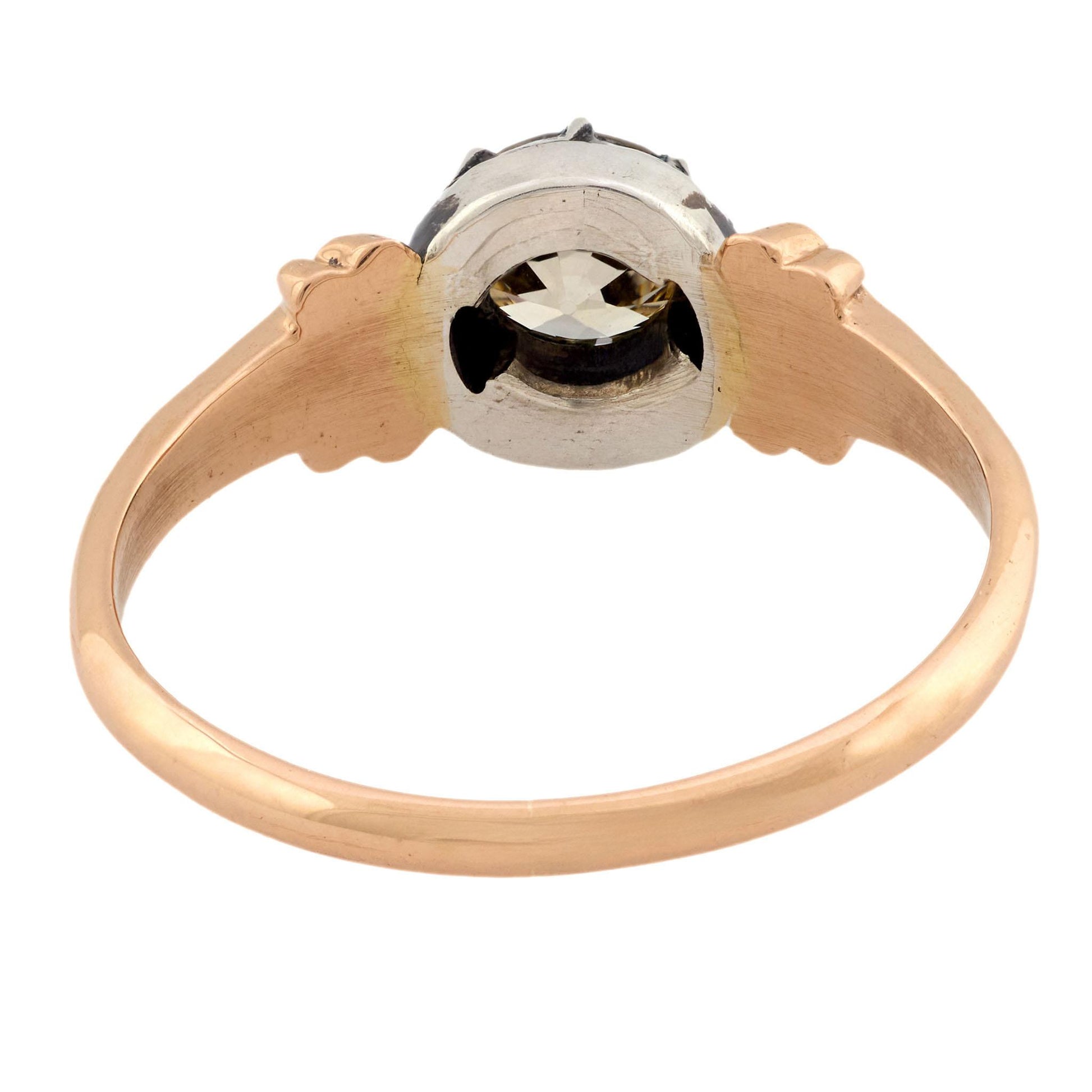 Victorian 14k Diamond Engagement Ring .58ct