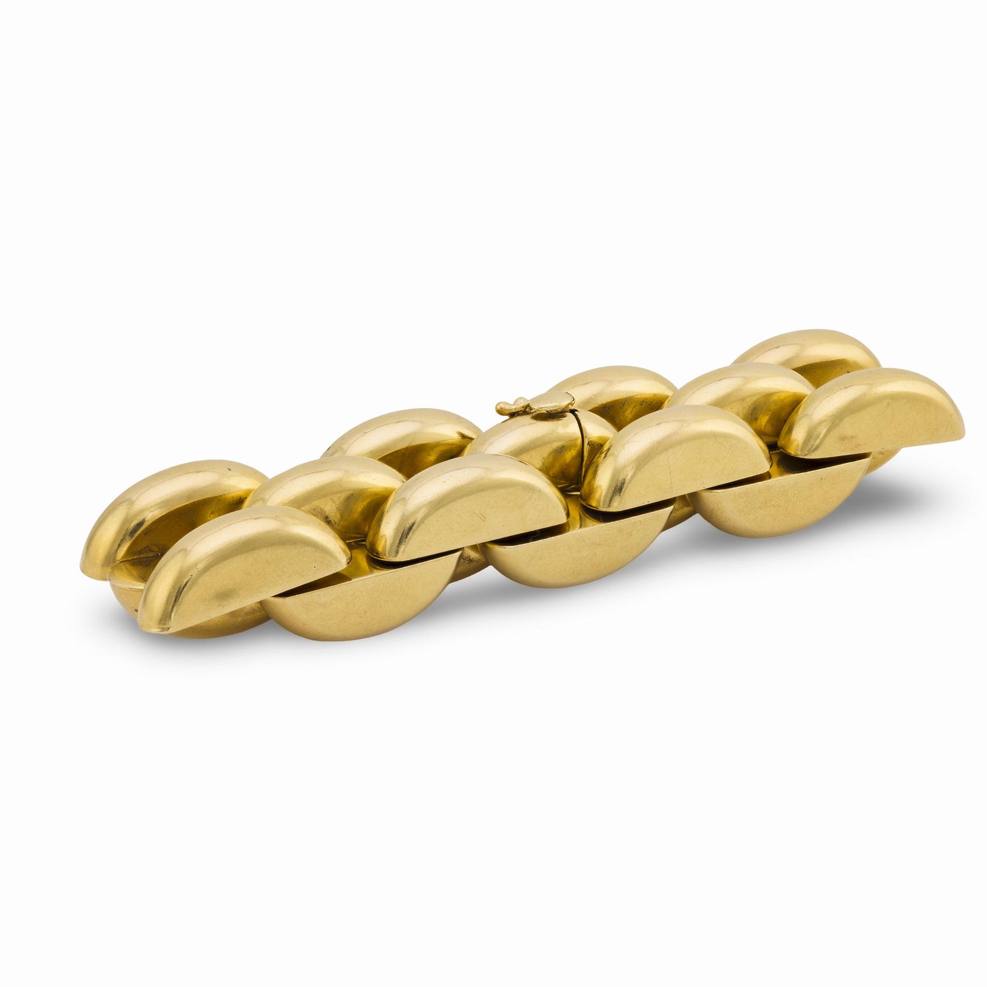 Retro Italian 14k Tire Track Bracelet