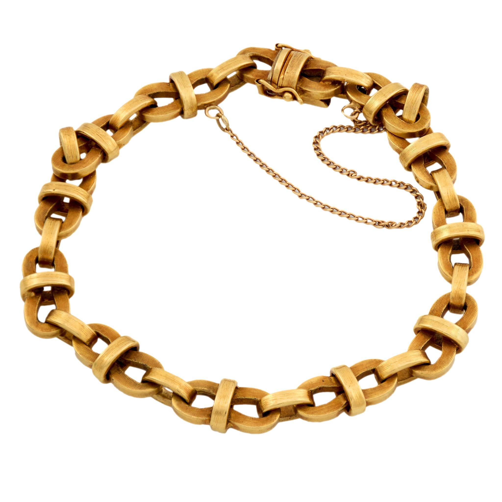 Vintage 18k Link Bracelet