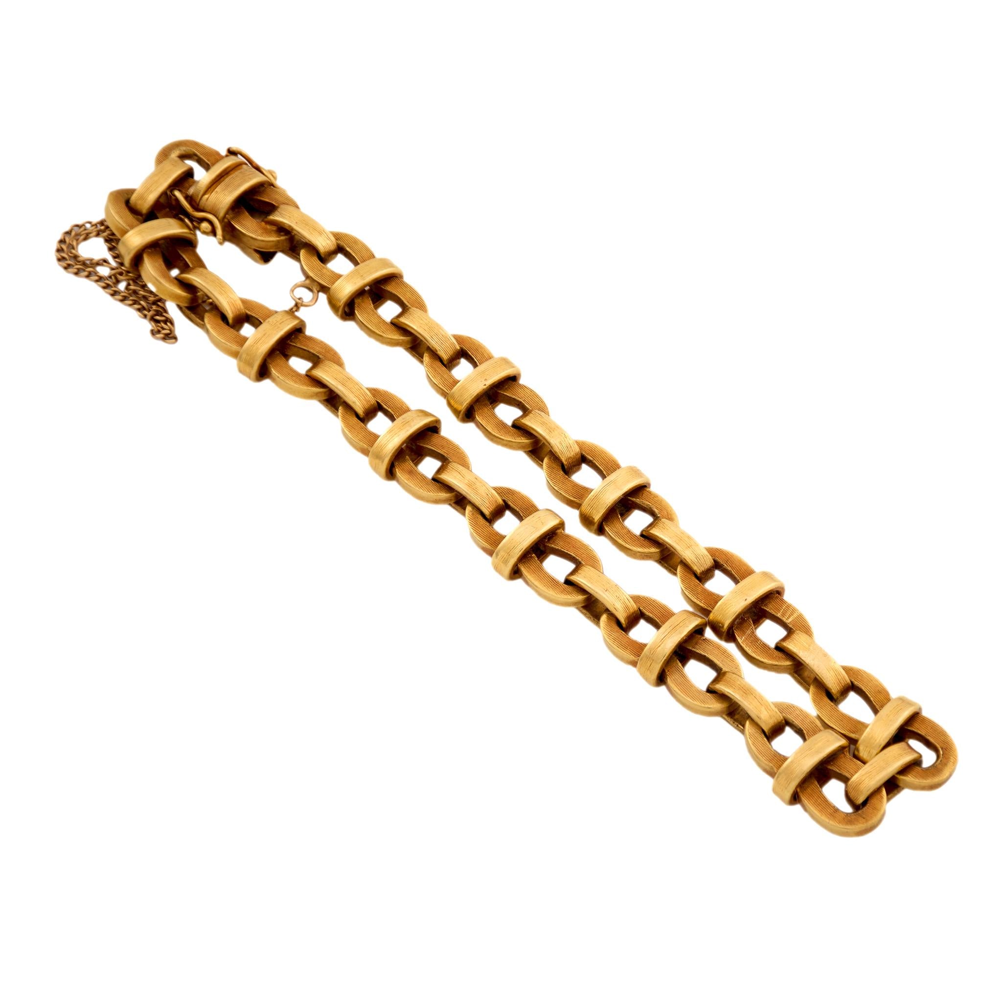 Vintage 18k Link Bracelet