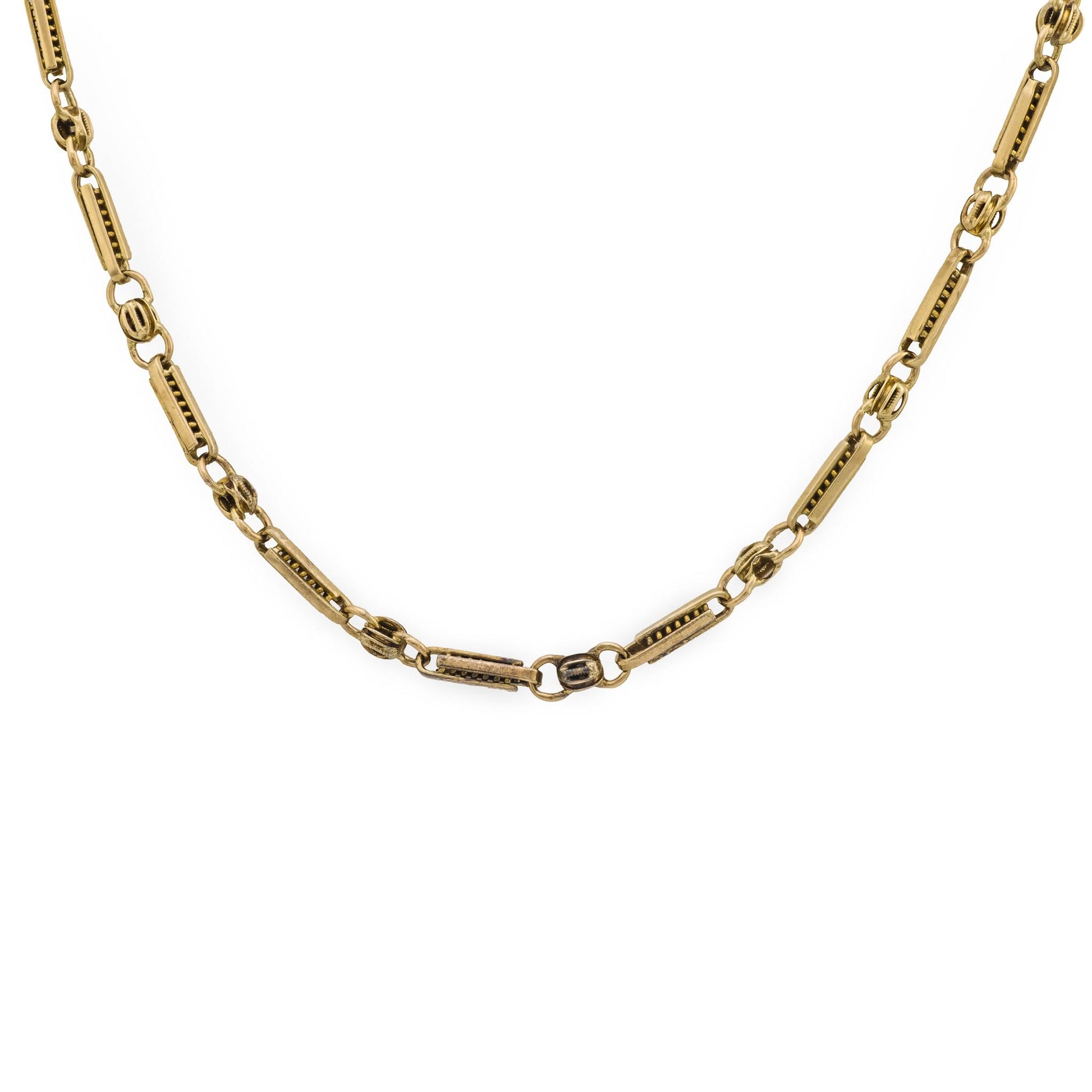 Victorian 12k Watch Chain Necklace 24"