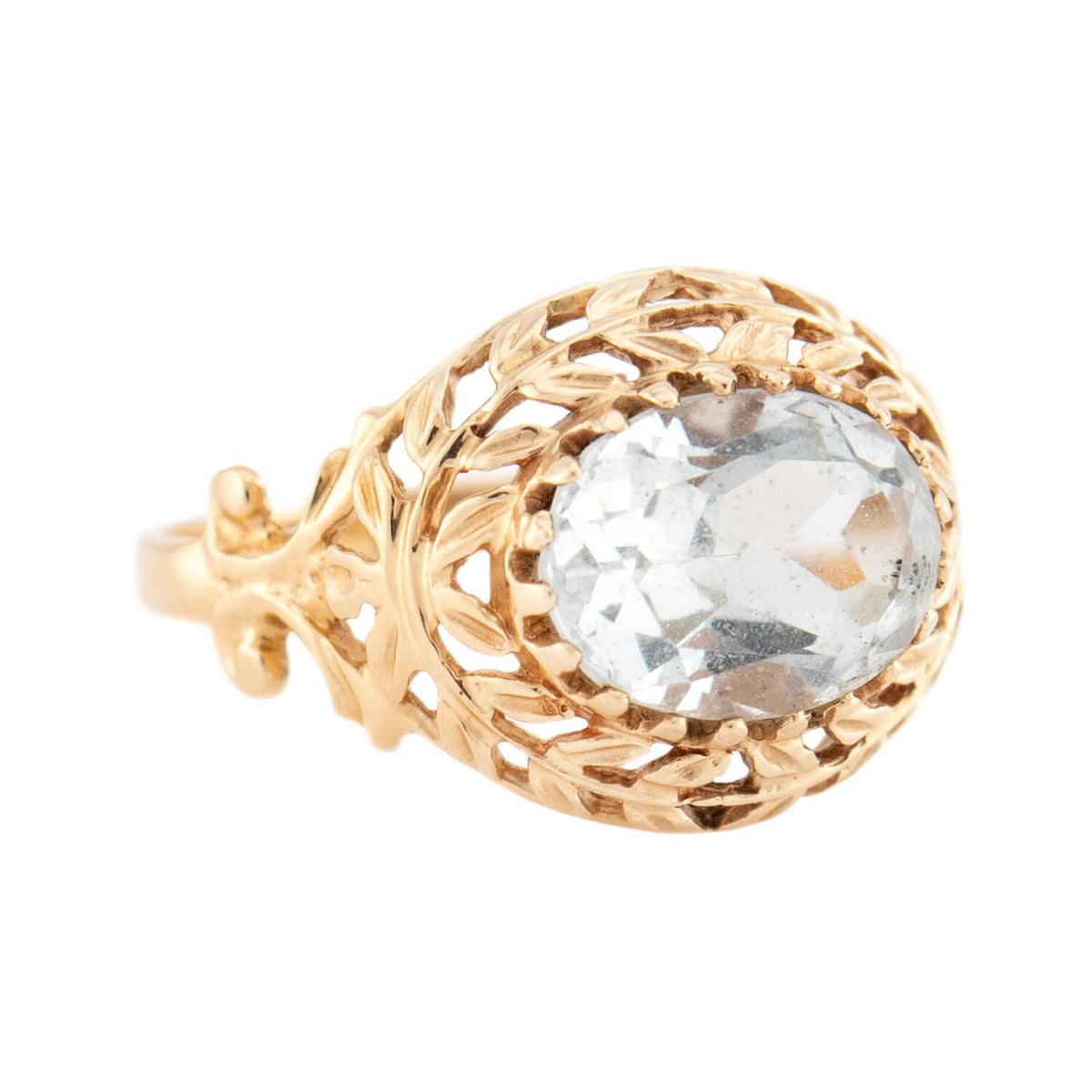 Retro 14k Aqua Ring