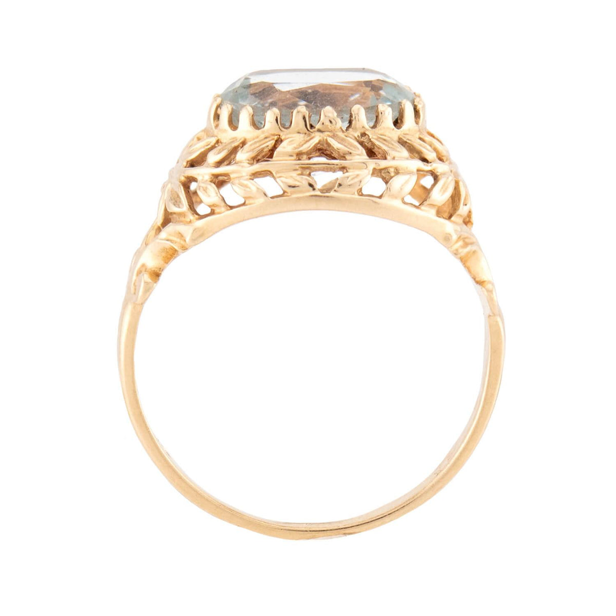 Retro 14k Aqua Ring