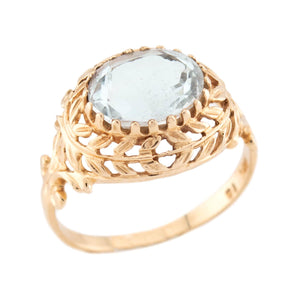 Retro 14k Aqua Ring