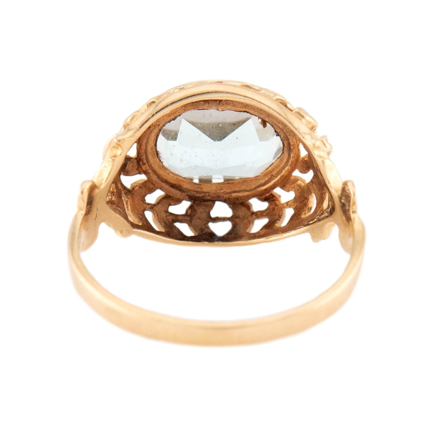 Retro 14k Aqua Ring