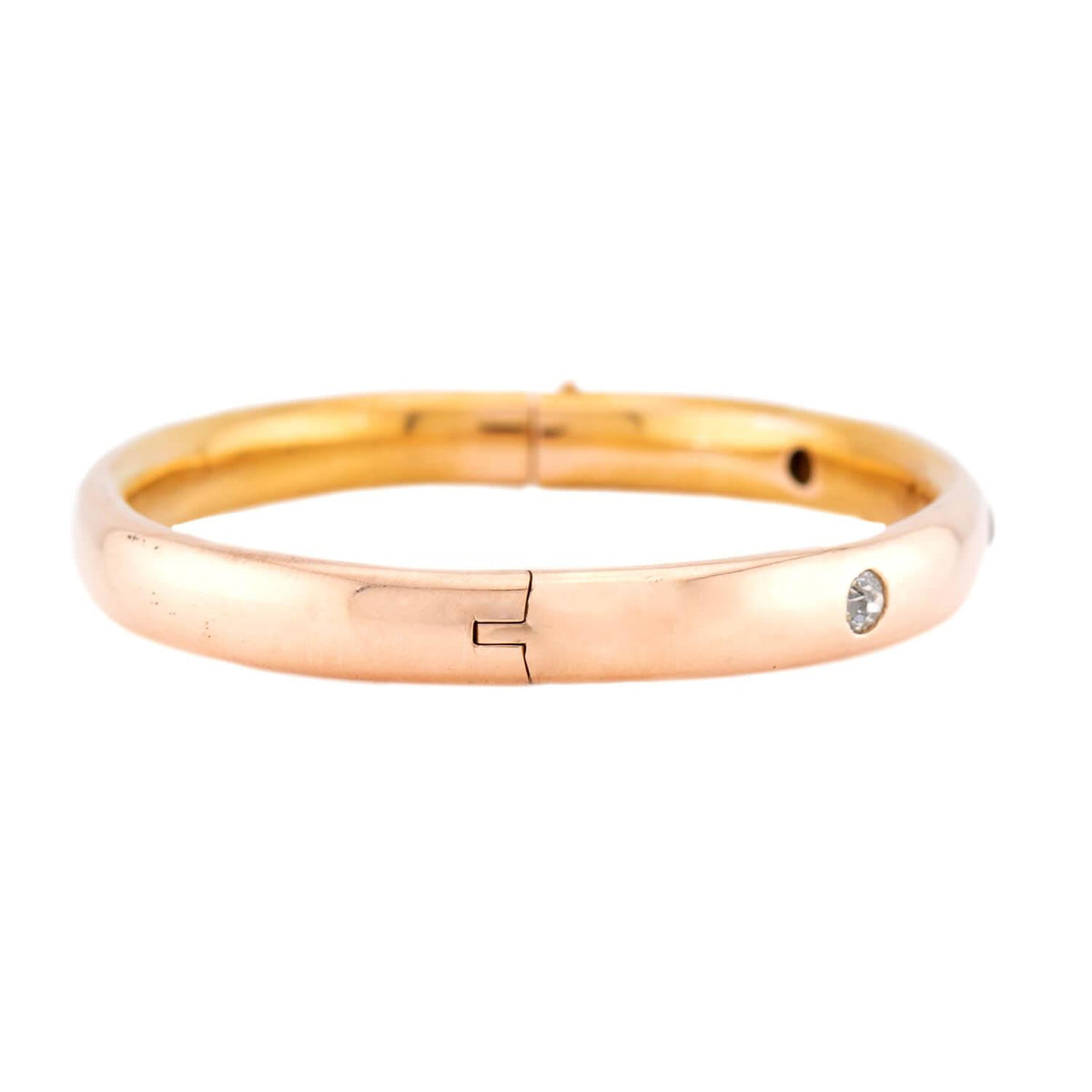 Victorian 14k Diamond Bangle