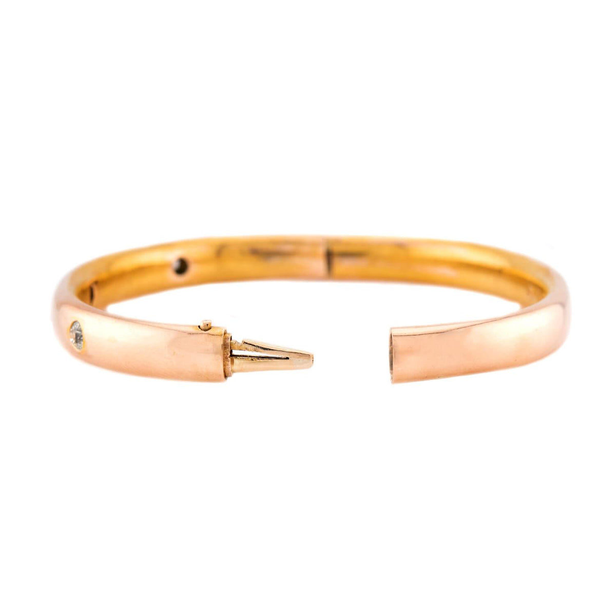 Victorian 14k Diamond Bangle