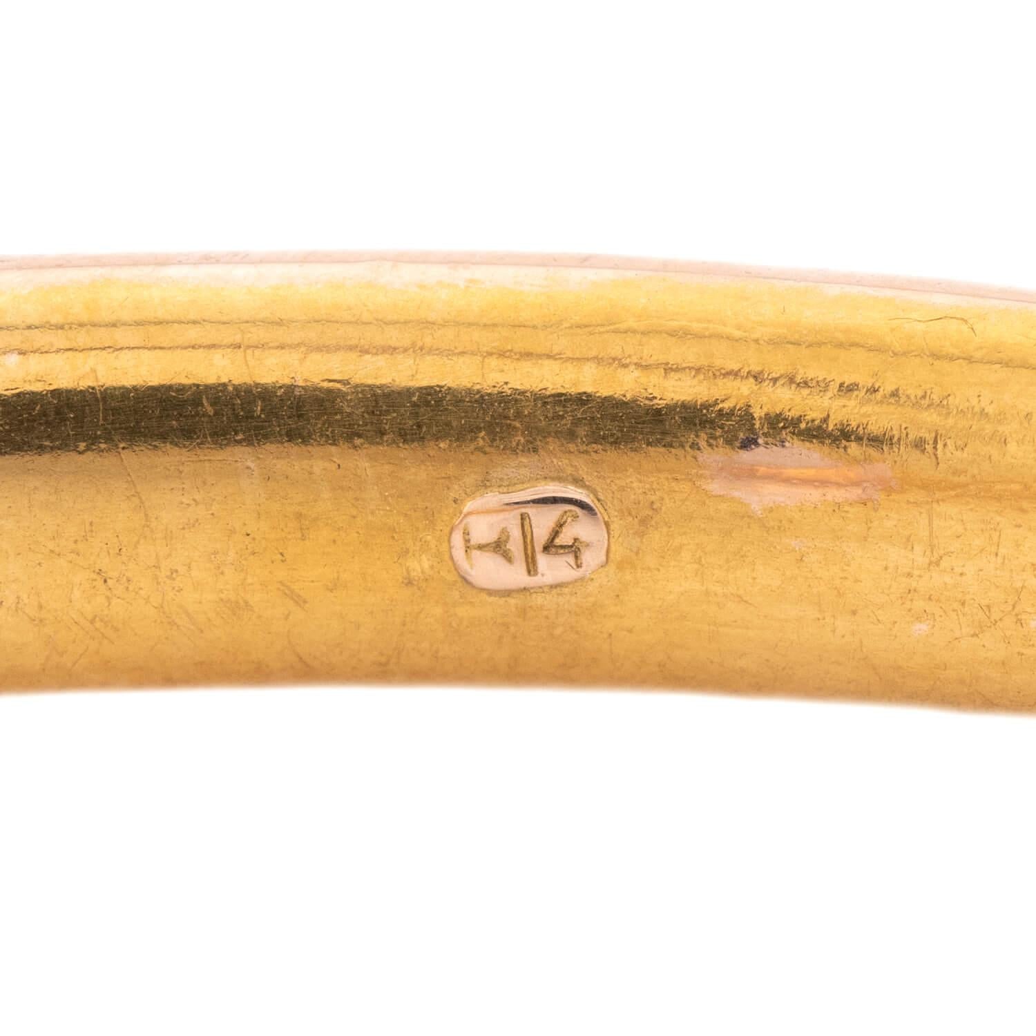 Victorian 14k Diamond Bangle