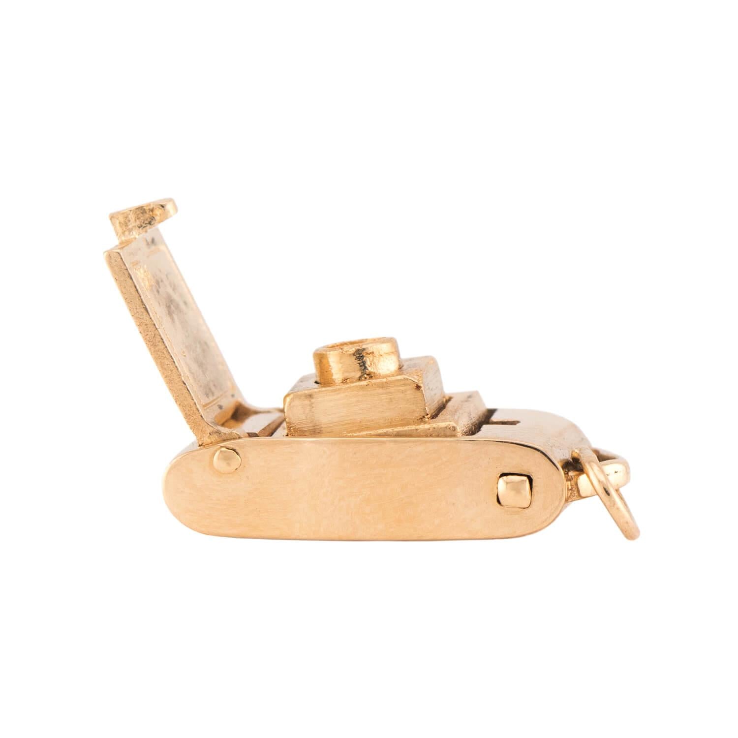 Vintage 14k Camera Pendant/Charm