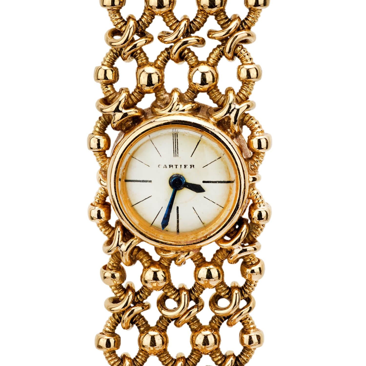 CARTIER Vintage 18k Ladies Watch