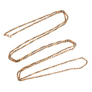 Victorian 9k Watch Chain Necklace 60"